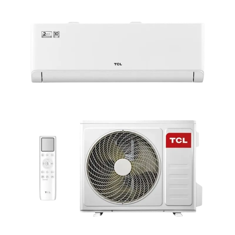 Ar-condicionado TCL T-Pro Inverter com acabamento fosco. O comparativo do VillaCompara indica este modelo como o melhor custo-benefício em ar-condicionado Inverter inteligente. Confira hoje