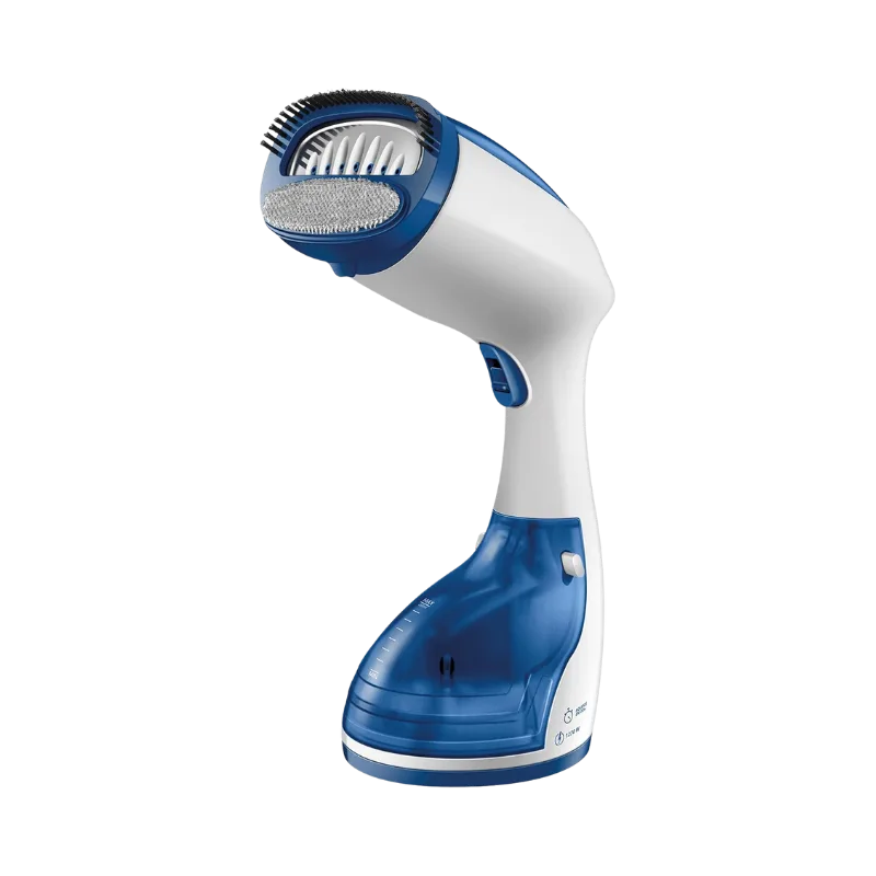 Vaporizador de roupas econômico Mondial Fast Steam VP-09 desamassando uma blusa de tecido fino e leve. Confira hoje